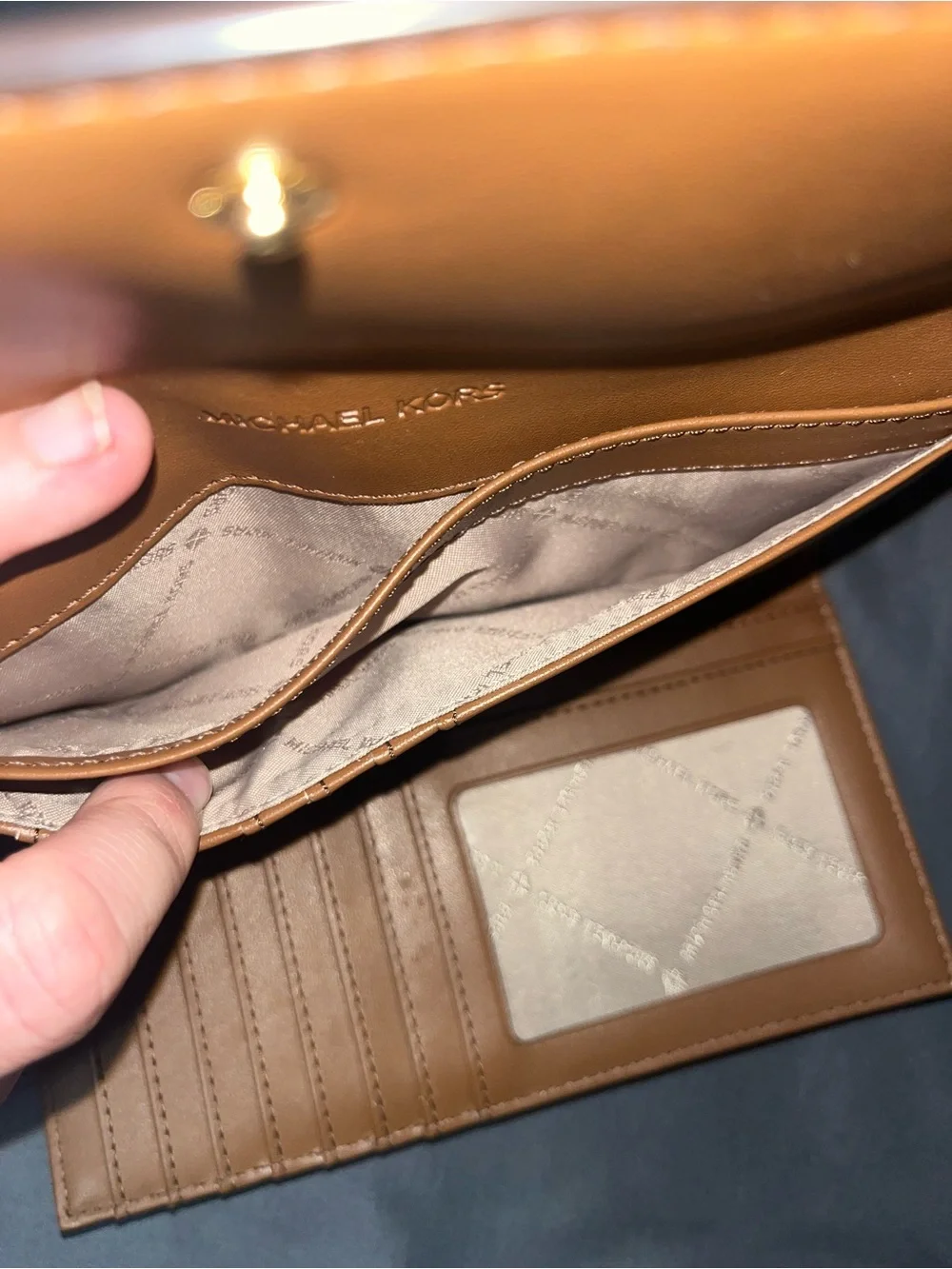 Michael Kors Brown monogram wallet